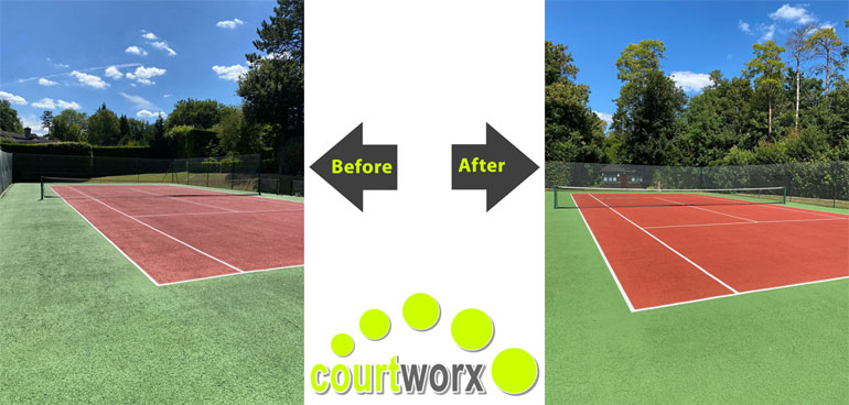 Courtworx Tennis Court Recolouring